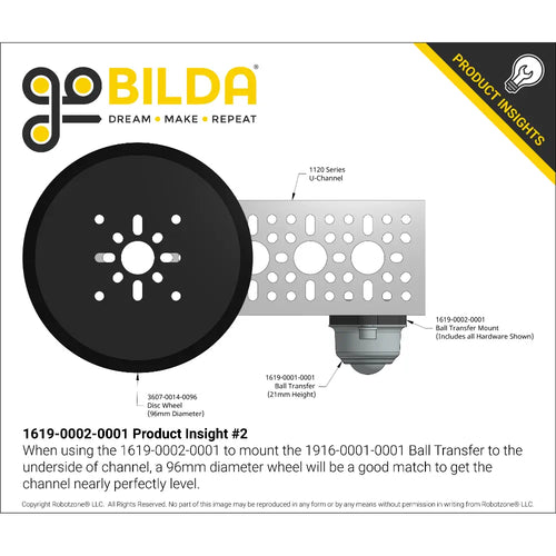 ServoCity Ball Transfer Mount (2-1)