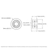 ServoCity Dual-Bearing Timing Belt Idler Pulley (8mm Bore, 18.5mm Diameter, 9.5mm inside Width)