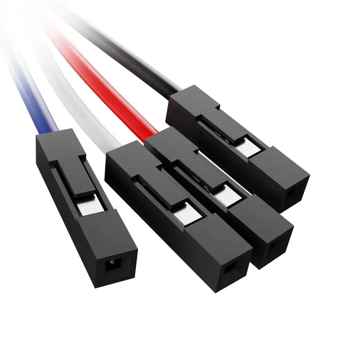 ServoCity Encoder Breakout Cable (4-Pos JST XH [MH-FC] to 4 x 1-Pos TJC8 [MH-FC], 300mm Length)