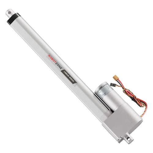 ServoCity Heavy-Duty Linear Servo (Position Control, 12-24V, 112lb Thrust, 0.6"/sec, 12" Stroke)