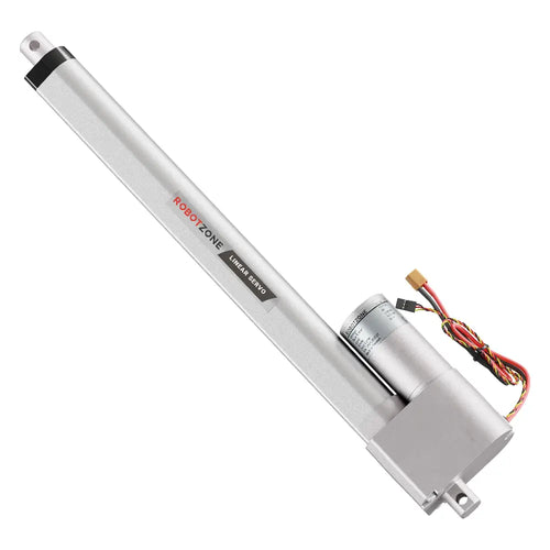 ServoCity Heavy-Duty Linear Servo (Position Control, 12-24V, 225lb Thrust, 0.3"/sec, 12" Stroke)