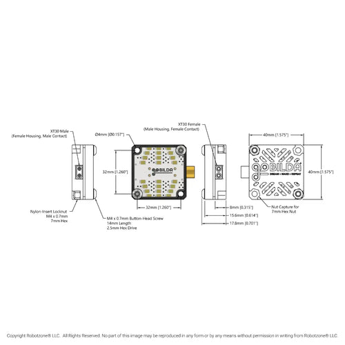 ServoCity LED Light Panel (XT30 Input)
