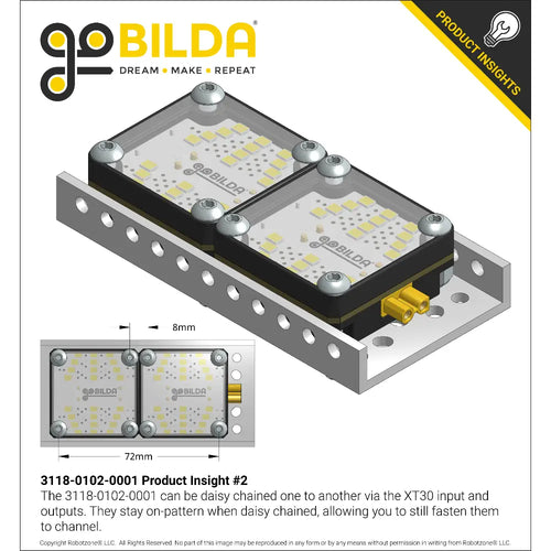 ServoCity LED Light Panel (XT30 Input)