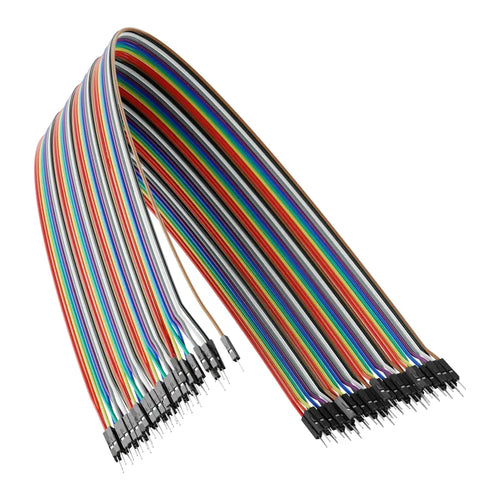 ServoCity Male to Male Jumper Wire (Multicolor, 50Cm Length) - 40 Pack
