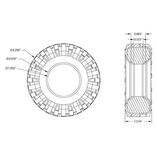 ServoCity Mountain Lion Tire - 2 Pack