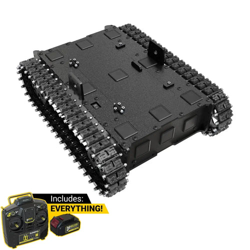 ServoCity Overlander-T All-Terrain Robot Platform (25lb Payload, 3.8Mph) w/ Battery & Charger