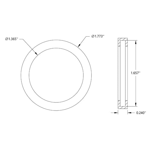 ServoCity Rubber Traction Ring for 2" Disc Wheel (3mm Groove-Width)