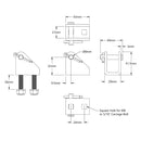 ServoCity Universal Mounting Bracket for Heavy-Duty Linear Actuator