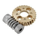 ServoCity Worm Gear Set (28:1 Ratio, 6mm D-Bore Worm)