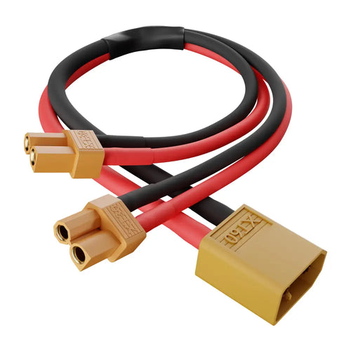 ServoCity XT60 to XT30 Y-Harness (Single FH-MC XT60 to Dual MH-FC XT30, 150mm Length)