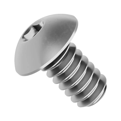 ServoCity Zinc-Plated Steel Button Head Screw (6-32 UNC, 1/4 Length) - 25 Pack