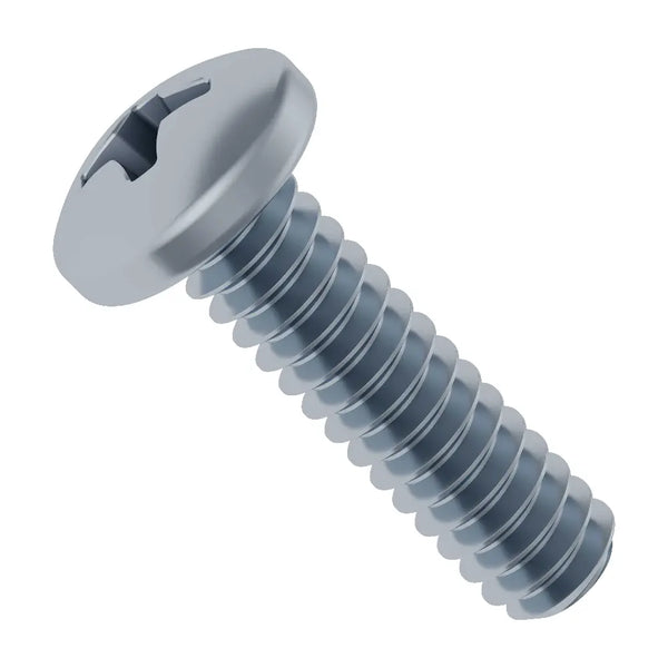 ServoCity Zinc-Plated Steel Phillips Pan Head Screw (6-32 UNC, 1/2" Length) - 25 Pack
