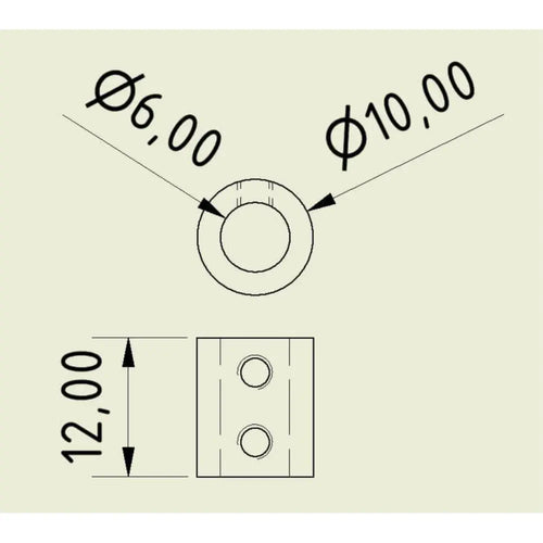 JSumo Set Screw Shaft Coupler 6mm to 6mm (Pair)