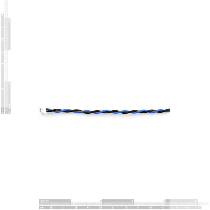100mm Jumper Wire - JST Black / Blue