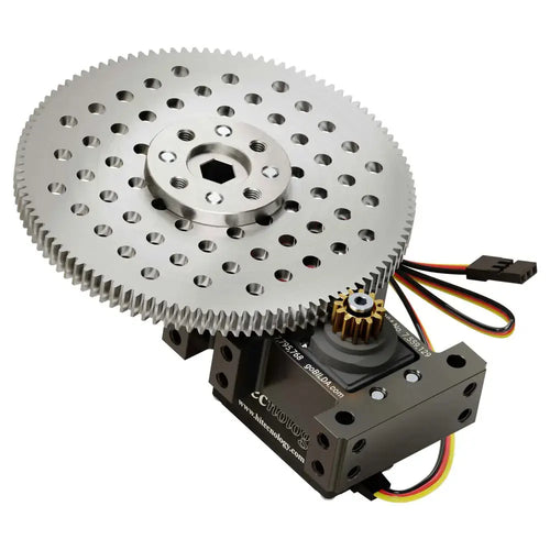 Shark-9 Servo Gearbox (1.26 Sec/60°, 8 rpm, 4248 Oz-in Torque, 280° Rotation)