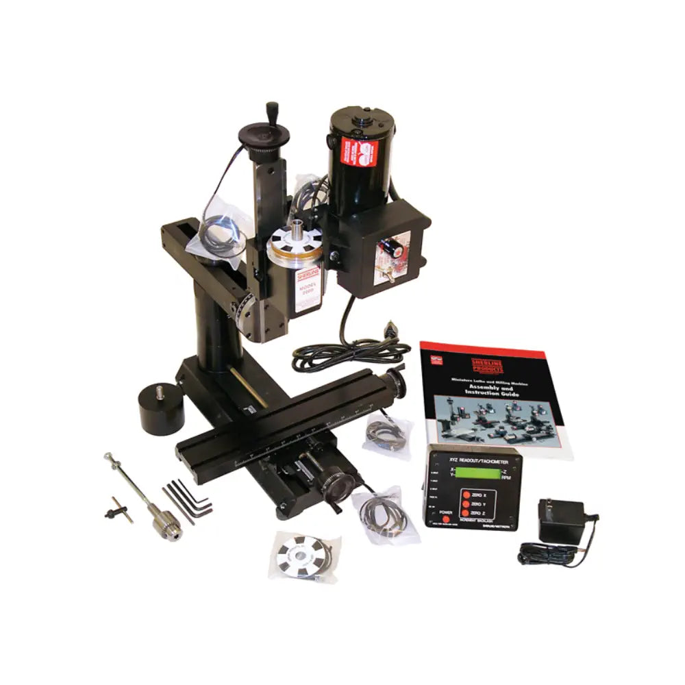 Sherline 14-Inch 8-Direction Benchtop Mill with DRO (Inch) (EU)