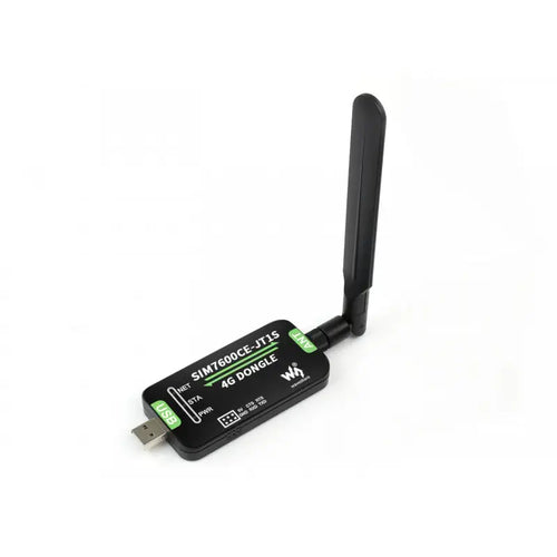 Waveshare SIM7600CE-JT1S 4G DONGLE w/ Antenna, Industrial Grade, for China