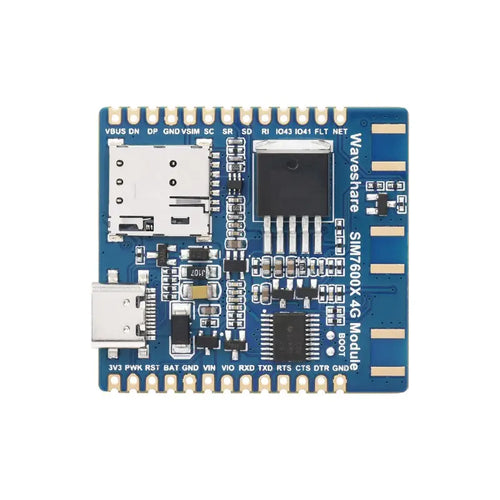 Waveshare SIM7600E-H 4G Communication Module w/ 4G/3G/2G w/ GNSS, FPC Antenna