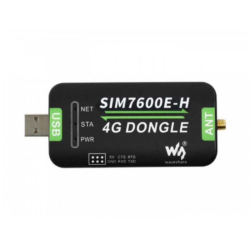 Waveshare SIM7600E-H 4G DONGLE GNSS Positioning for EU/ME/AFR/KR/THA