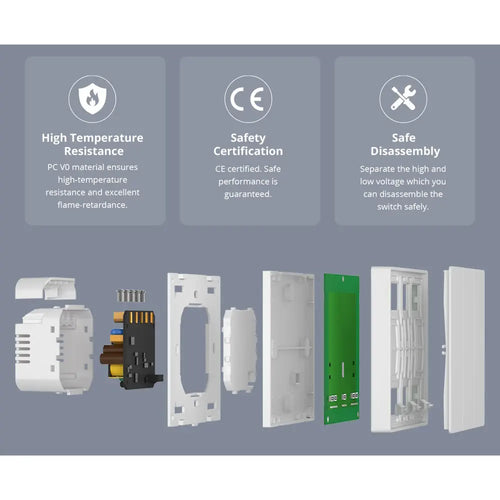 SONOFF SwitchMan Smart Wall Switch-M5 Matter (White) 2 Gang Type 120