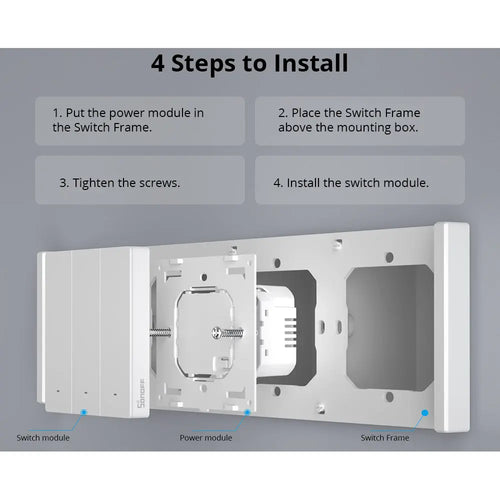 SONOFF SwitchMan Smart Wall Switch-M5 Matter (White) 3 Gang Type 120