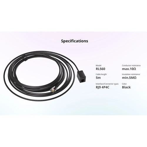 SONOFF RL560 5M Sensor Extension Cable for RJ9 4P4C Sensor