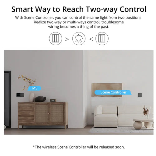 SONOFF SwitchMan Smart Wall Switch-M5 (2 Gang - Type 80)