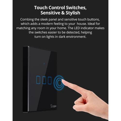 SONOFF TX Series WiFi Wall Switch (T2, EU, 2 Gang, White)