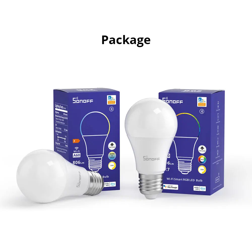 SONOFF Wi-Fi Smart LED Bulb (B05-BL-A60, 230V)