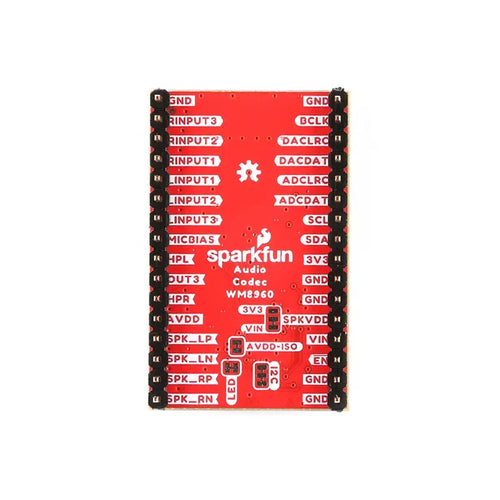 SparkFun Audio Codec Breakout - WM8960 w/ Headers (Qwiic)