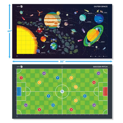 Sphero Code Mat: Space/Soccer Theme