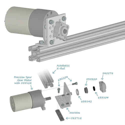 6-12V, 60RPM 70:1 Spur Gear Motor