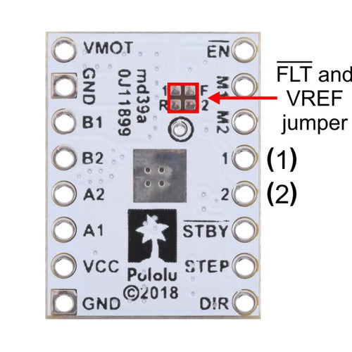 STSPIN220 Low-Voltage Stepper Motor Driver Carrier (Header Pins Soldered)
