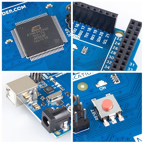 SunFounder Mega 2560 R3 ATmega2560 Microcontroller Board Compatible w/ Arduino