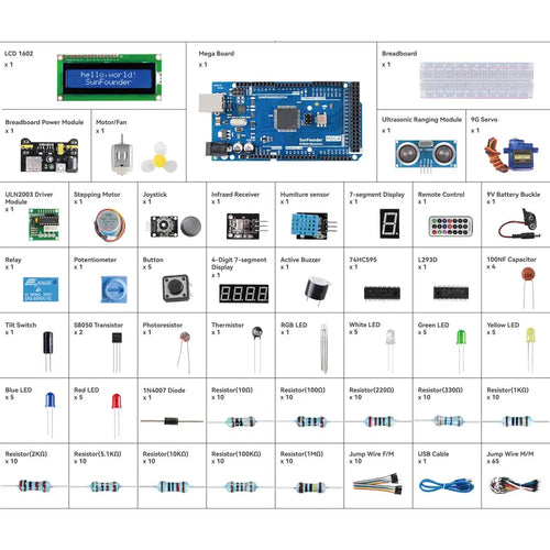 SunFounder Starter Kit for Arduino Mega 2560