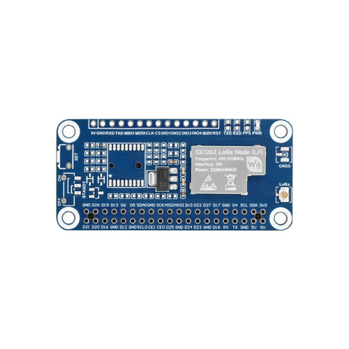 Waveshare SX1262 LoRaWAN Node Expansion Board for RPi, CB Antenna, 433/470Mhz