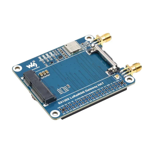 SX130x 868M LoRaWAN Gateway Module/HAT for Raspberry Pi, Mini-PCIe, Long Range