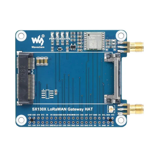 SX130x 868M LoRaWAN Gateway Module/HAT for Raspberry Pi, Mini-PCIe, Long Range