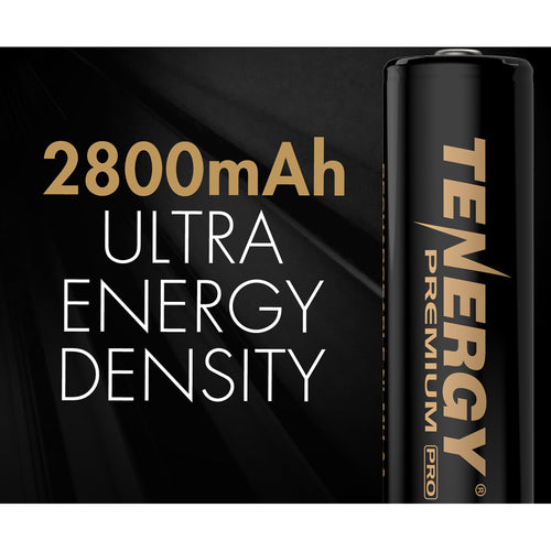 Tenergy PRO Rechargeable AA Batteries, 2800mAh NiMH (4x)