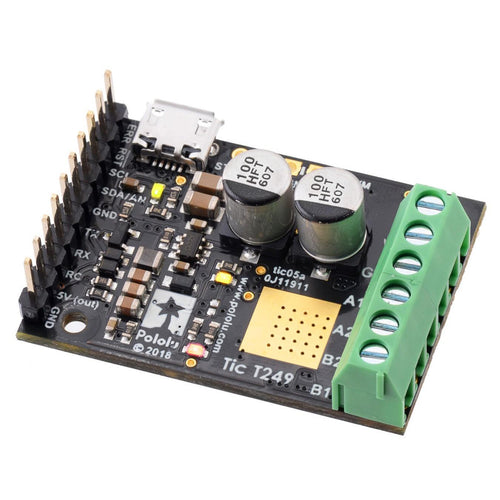 Tic T249 USB Multi-Interface Stepper Motor Controller (Soldered)