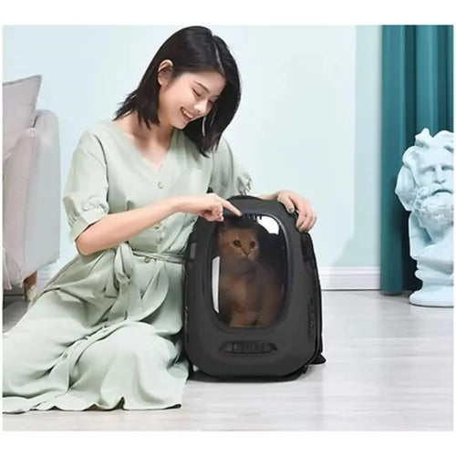 Instachew Trekpod Smart Pet Carrier -Black (App-Enabled)