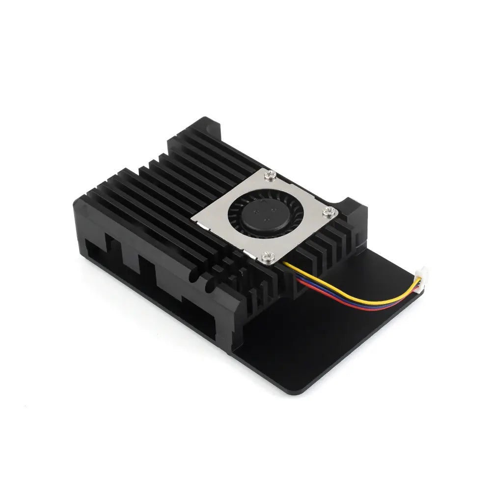Waveshare Case (H), Temperature-Controlled Blower Fan for RPi 5