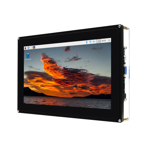 Waveshare 10.1" Capacitive Touch Screen LCD w/ Case, 1024×600, HDMI, Various Systems & Devices Support (EU)