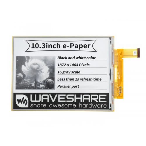 Waveshare 10.3" Flexible E-Ink Raw Display 1872×1404