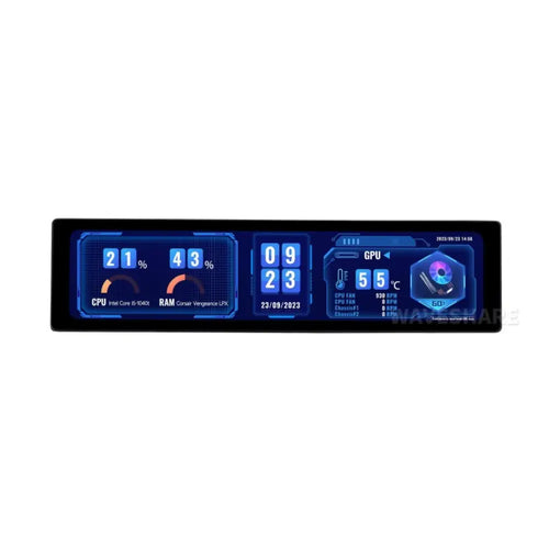 Waveshare 11.9" IPS Display, 320×1480 Pixel, Toughened Glass Panel, HDMI Interface (Touch Function)