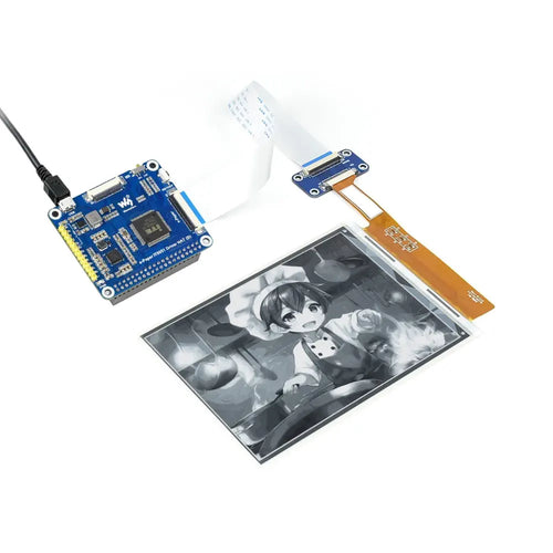 Waveshare 1448×1072 High Definition 6" E-Ink Display HAT for Raspberry Pi