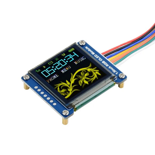 Waveshare 1.5" RGB OLED Display Module, 65K RGB Colors, 128×128, SPI