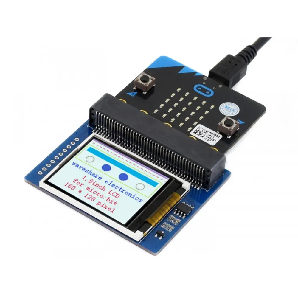 Waveshare 1.8" Colorful Display Module for micro:bit, 160x128 - RobotShop
