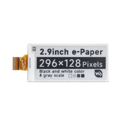 Waveshare 296x128, 2.9" E-Ink Raw Display Panel