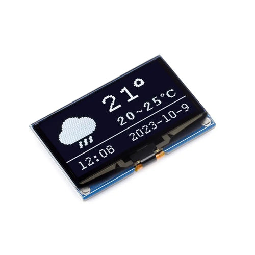 Waveshare 2.42" OLED Display Module, 128×64 Resolution, SPI / I2C Communication (Yellow)